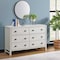 Alaterre Furniture Windsor 6-Drawer Double Dresser, Driftwood White ANWI0431 - alternate 1